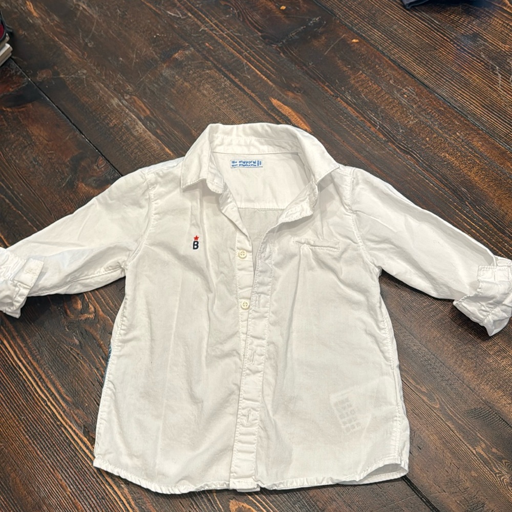 Mayoral Motorcycle Button down Shirt 18mo